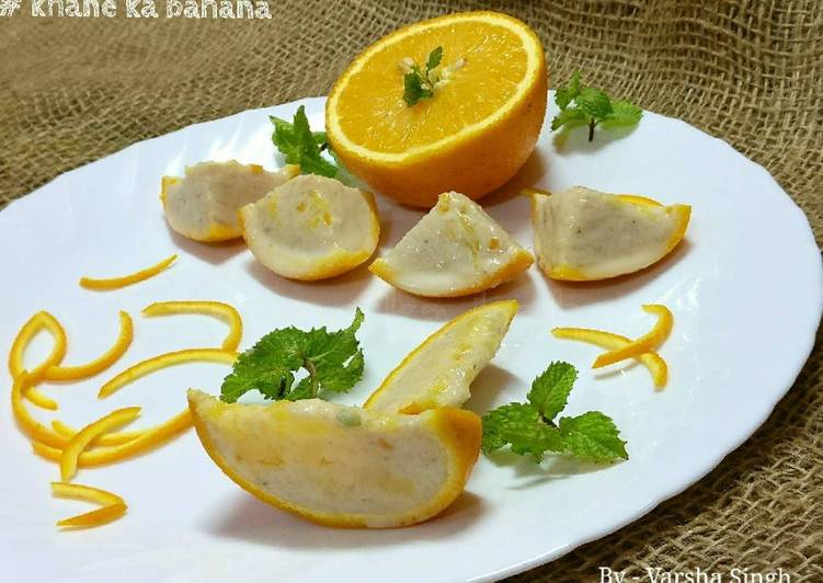 Steps to Prepare Super Quick Homemade Orange Kulfi Shells