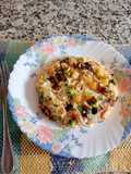 Oven-Baked Potato Omelette Stuffed with Ham and Cheese