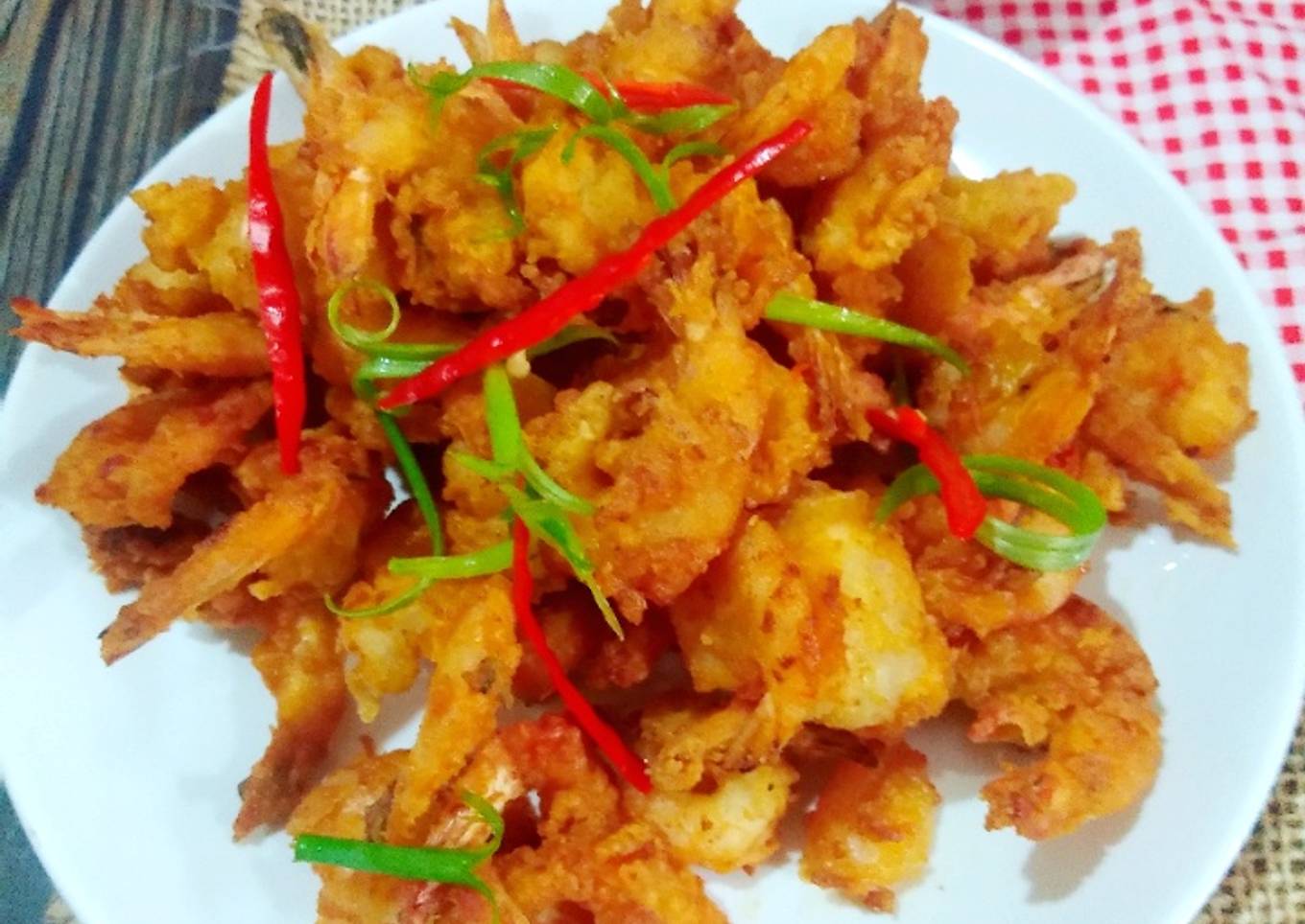 Udang Goreng Kriwil (Tanpa Telur)