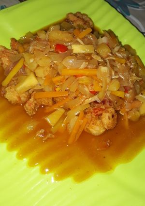 Foto resep Udang asam manis ala resto simple