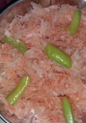 A picture of Smoke wala mooli ka salad.