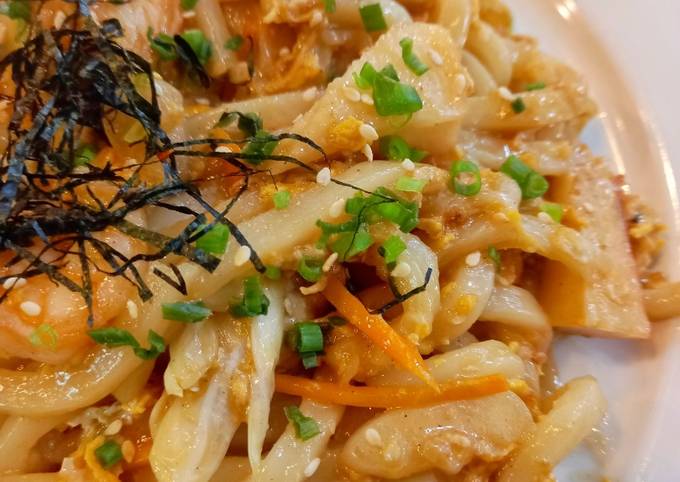 Resep Stir Fried Udon🍝 yang Lezat