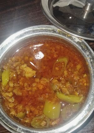 A picture of Chicken Fried Qeema.