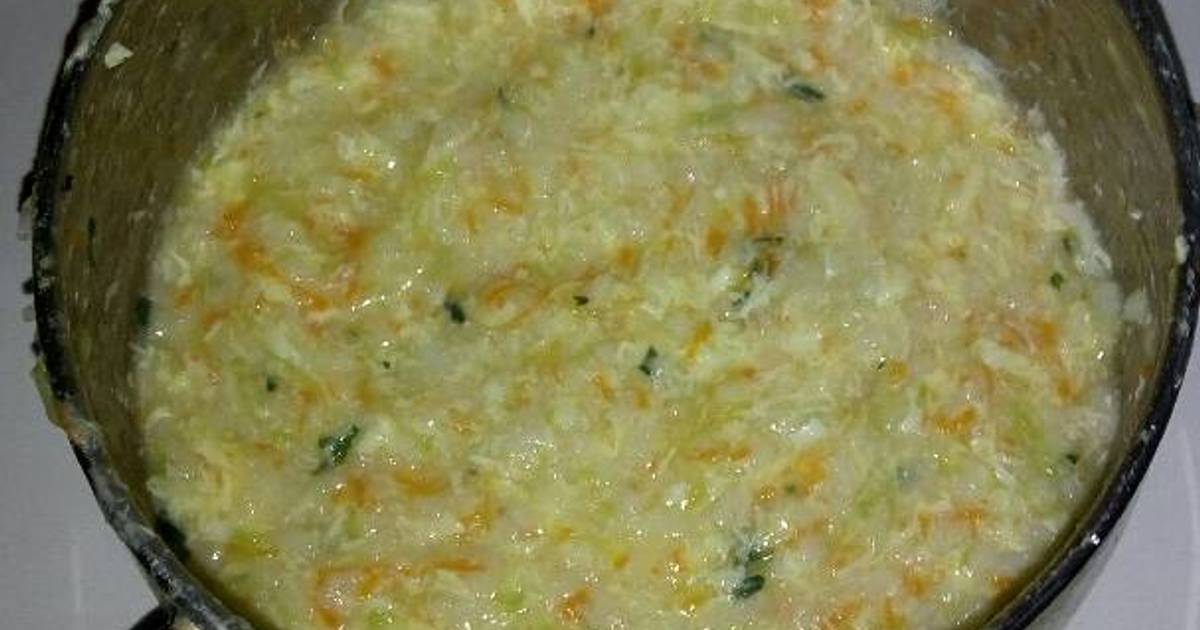 Resep Mpasi Bubur Tim Telur Ayam Kampung Wortel Labu Siam Oleh Velisa