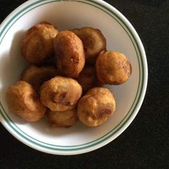 A picture of Sweet Bonda /Kesari Balls (Prasadam Borellu).
