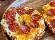 A picture of pizza bagel