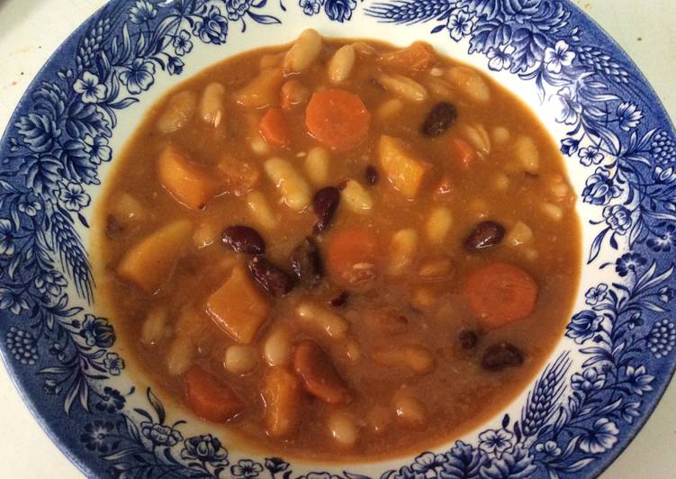 Alubias con calabaza