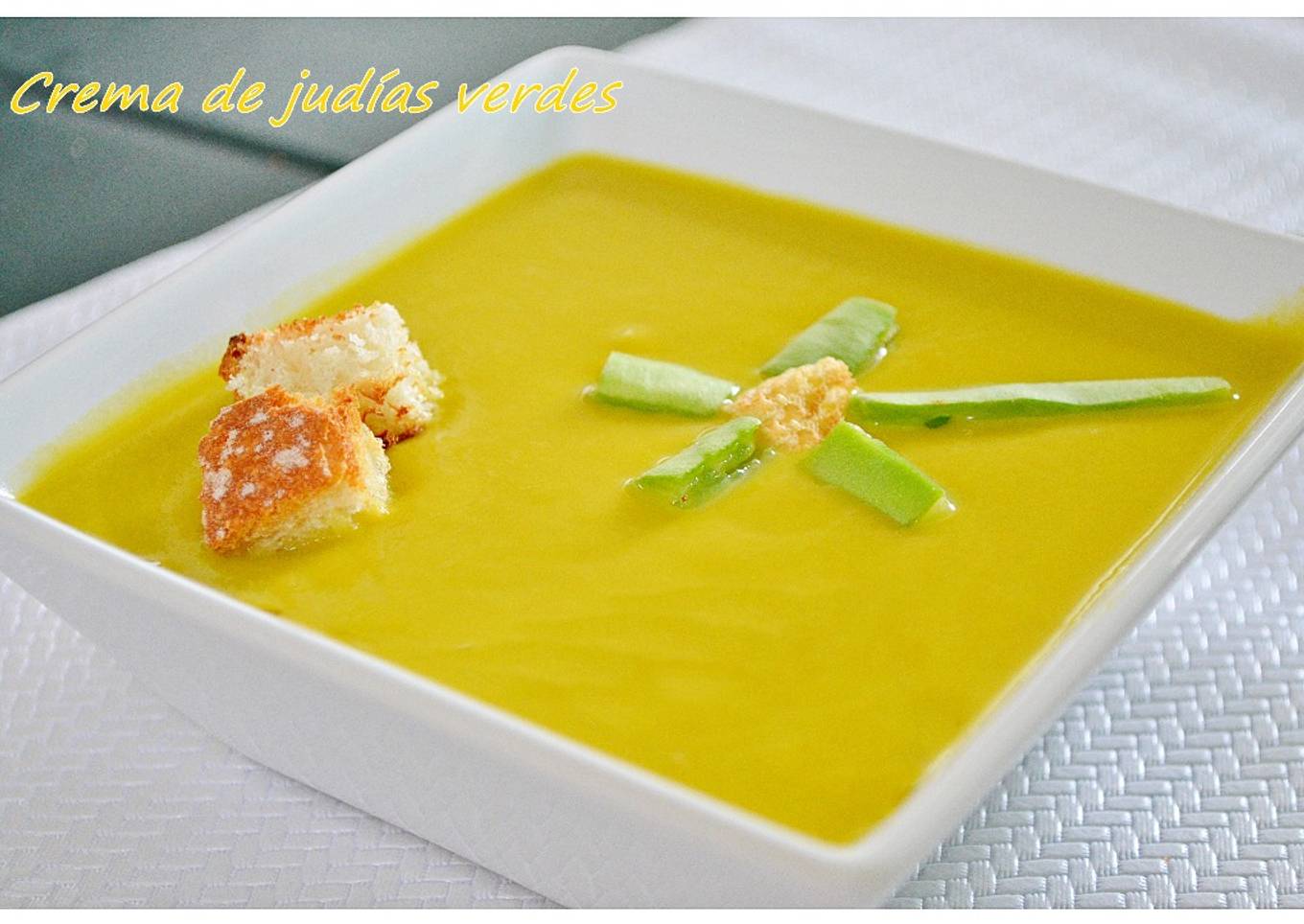 Crema de judias verdes (Thermomix)