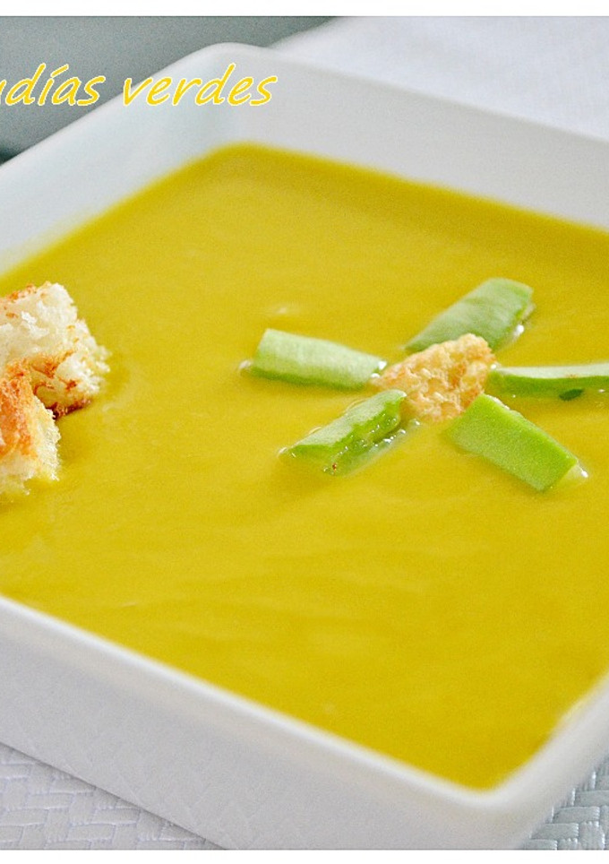 Una foto de Crema de judias verdes (Thermomix)