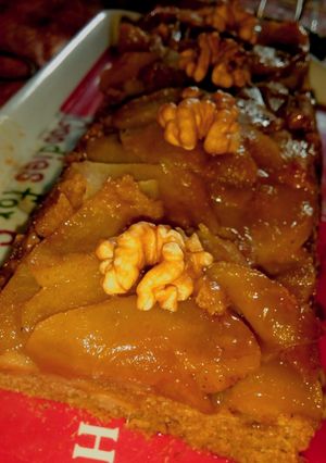 Una foto de Budín integral de manzana verde