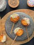 Bread Lollipop with Biscoff Spread