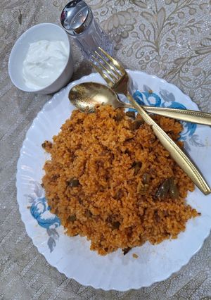 عکسی از دستور لوبیا پلو