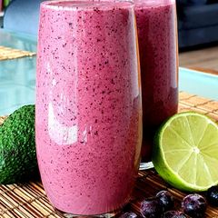 A picture of Blueberry Lime Smoothie.