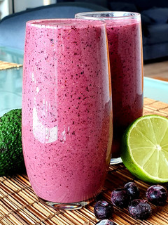 A picture of Blueberry Lime Smoothie.