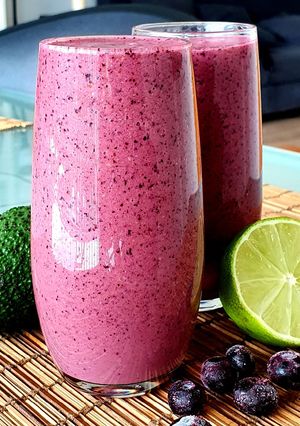A picture of Blueberry Lime Smoothie.