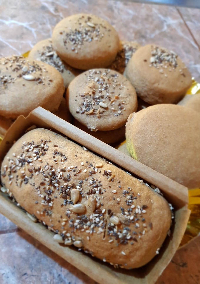 Una foto de Pan Integral 💯% #fácil #rapido #delicioso# #esponjoso.😜🙂🤗