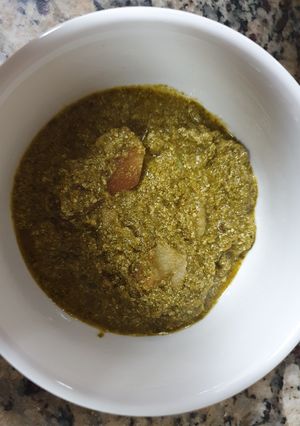 A picture of Methi aloo sabzi.