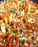 Vegetales al wok, con champiñones y arroz. #porunmundomejor