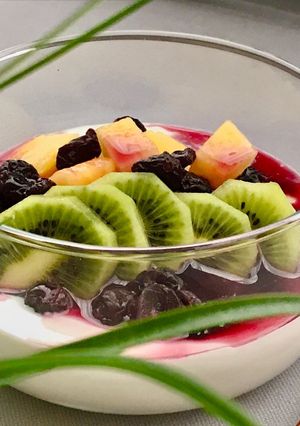Hình của món 💚 Thơm, Kiwi Dầm Sữa Chua.