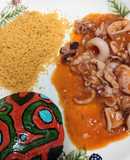 Calamares en salsa americana con cuscús