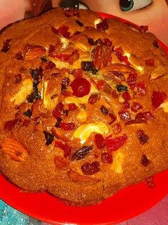 ক্রিসমাস ডে স্পেশাল ড্রাই ফ্রুটস কেক (Christmas day special dry fruits cake recipe in Bengali) রেসিপির প্রধান ছবি