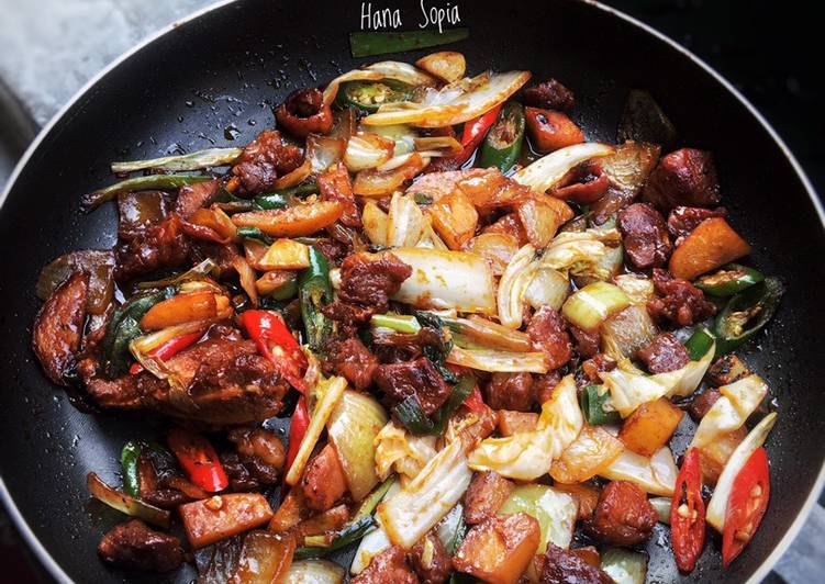 Resep Tumis Daging Saos Korea, Lezat Sekali