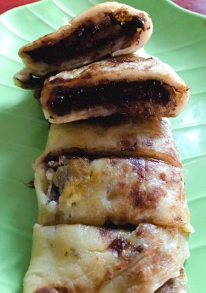Foto resep Banana roll pancake