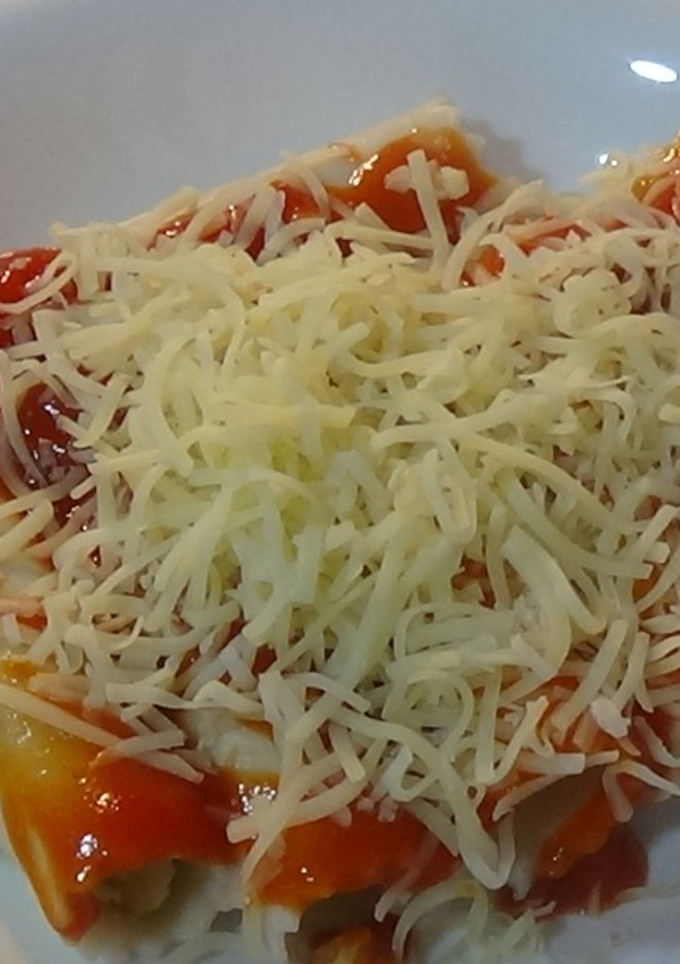 Una foto de Canelones caseros