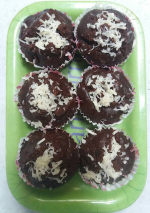 Foto resep Brownis cup kukus (no telur, no mixer, no whisk)