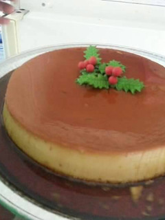 Una foto de Flan de Queso