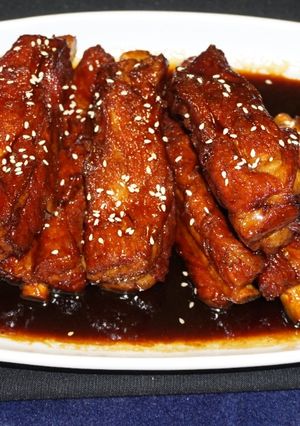 Una foto de Costillas de cerdo agridulce estilo de shanghai