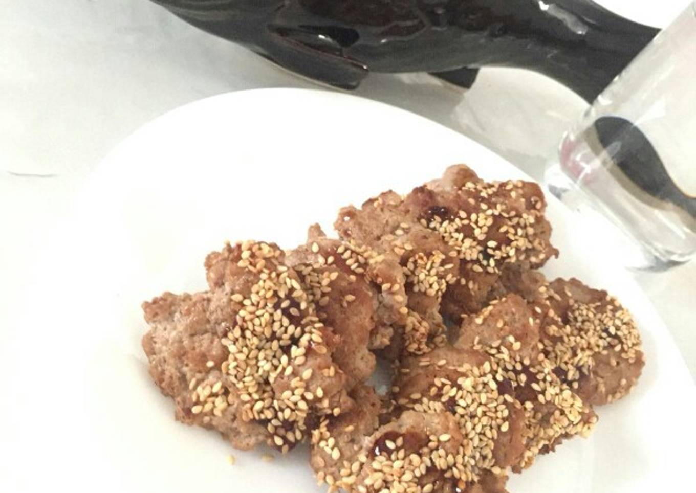 Minced Pork With sasame Seeds