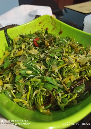 Foto resep Sayur buncis dan bunga pepaya teri medan