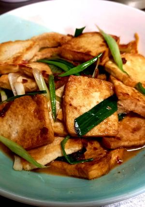 干貝醬煎豆腐 的食譜成品照片