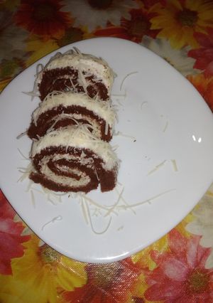 Foto resep Roll Cake Coklat keju