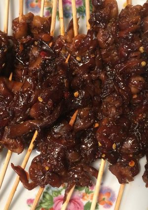 Foto resep Sate Jamur Pedas