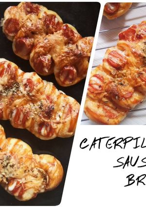 Foto resep Caterpillar Sausage Bread / Roti Isi Sosis