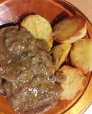 Peceto a la mostaza con papas