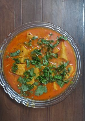 A picture of Gatte dhokli ki sabji.