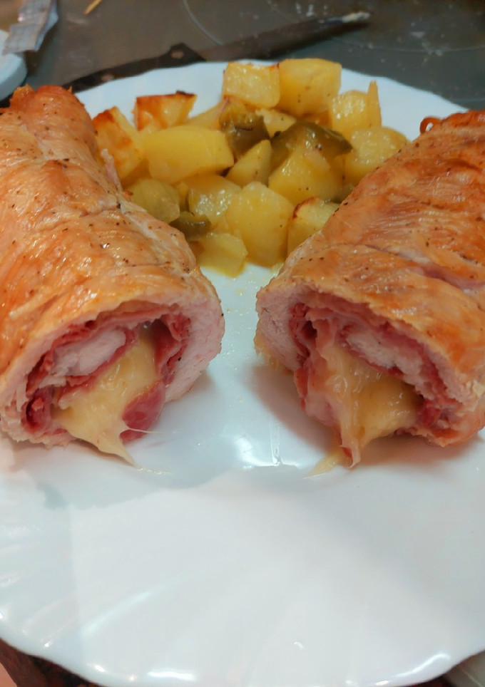 Una foto de Solomillo de pavo relleno