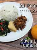 Isi Piringku (Suwir Daging + Tumis Bayam)