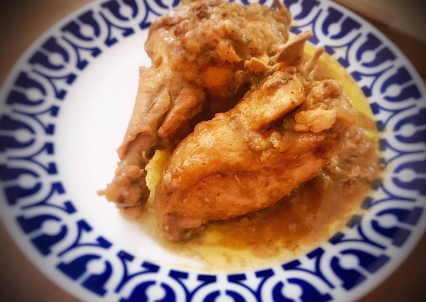 Pollo en salsa de almendras —receta 500–