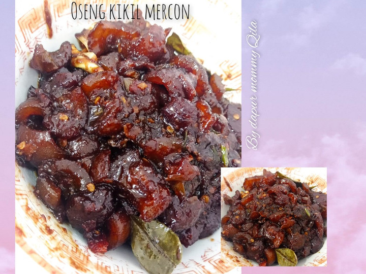 Resep Oseng /tumis kikil mercon Anti Gagal