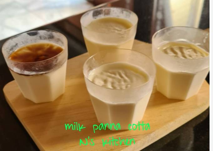 Milk panna cotta