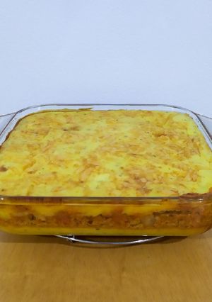 Una foto de Pastel de papa vegano