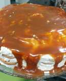 Bolo de bolacha com cobertura de caramelo salgado