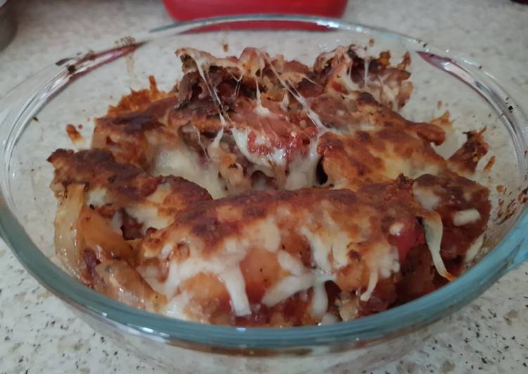 Dinner Ideas My Tomato Chicken,Bacon &amp; Onion dish. 😊