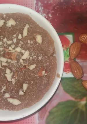 A picture of Wheat Halwa.