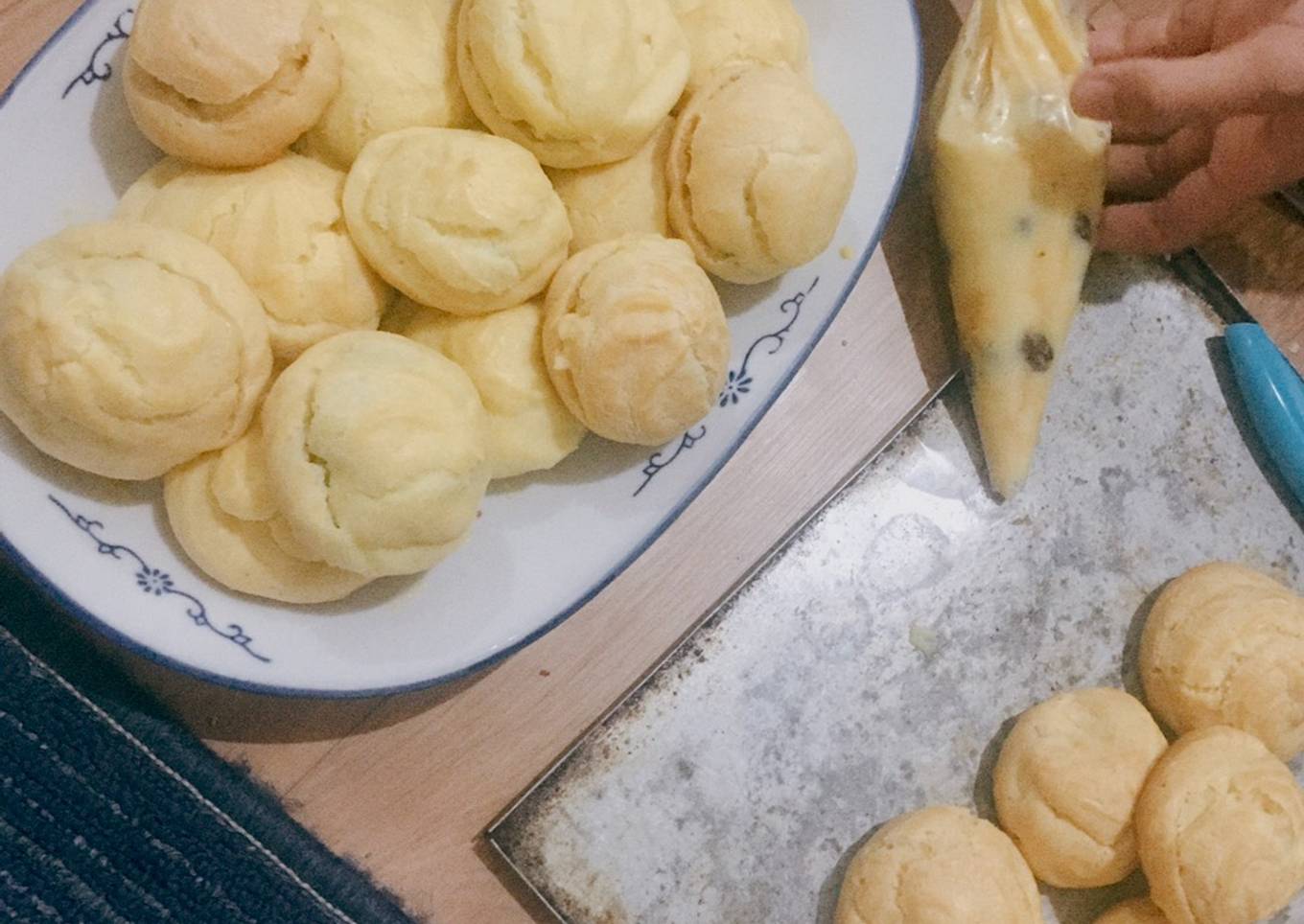 Kue Soes vla Vanilla Kismis, Kulit kokoh!