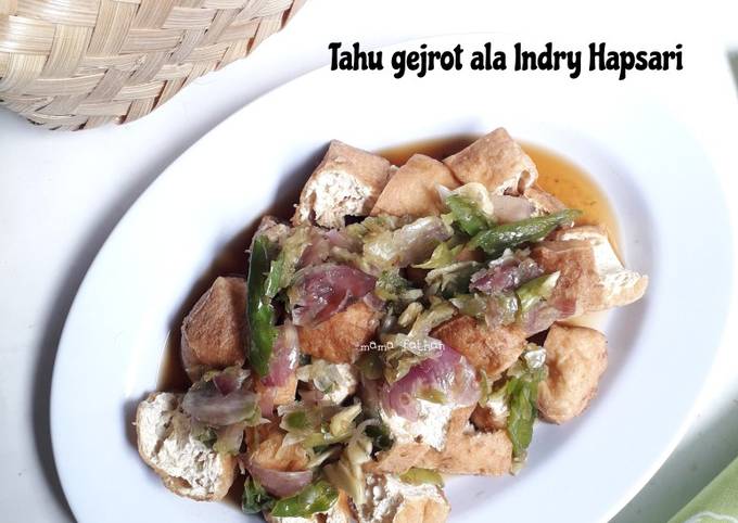 Tahu gejrot ala Indry Hapsari